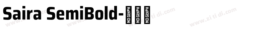 Saira SemiBold字体转换